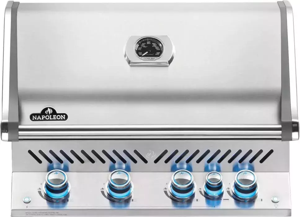 BARBACOA NAPOLEON PRESTIGE PRO 500 PARA ENCASTAR CON QUEMADOR INFRARROJO TRASERO - INOX