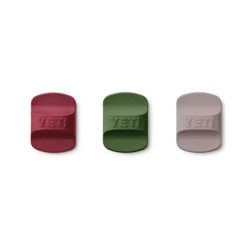 Paquete de tapones Magslider de Yeti Rambler accesorios en colores Rojo, Verde Oliva y Gris
