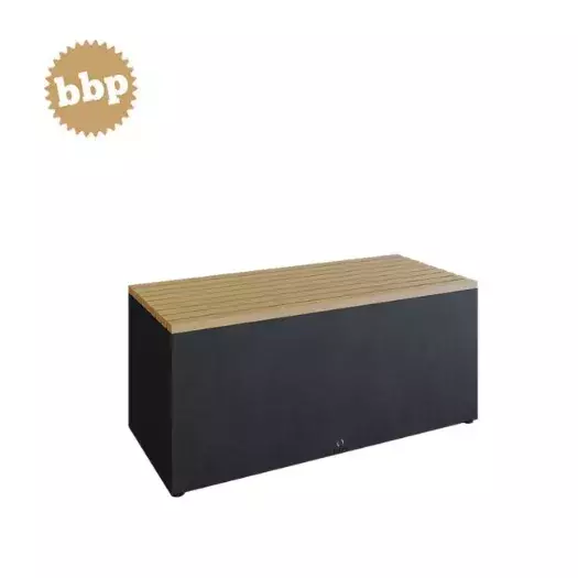 Banco para jardín con recubrimiento negro - OFYR Garden Bench Black